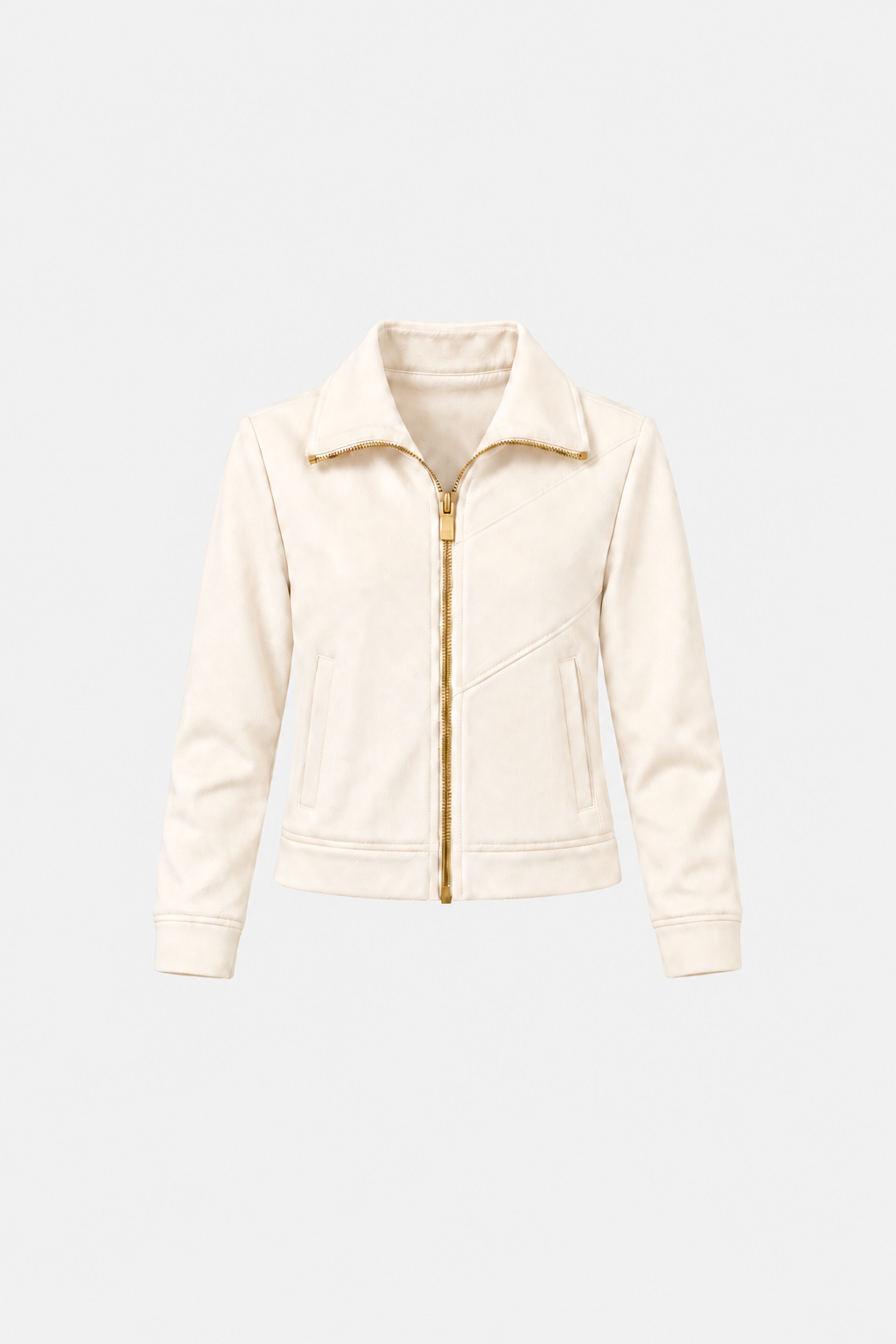 Black fitted zip-up sport jacket by Ginaci with a stylish high neck and sleek design, perfect for casual and athletic wear.